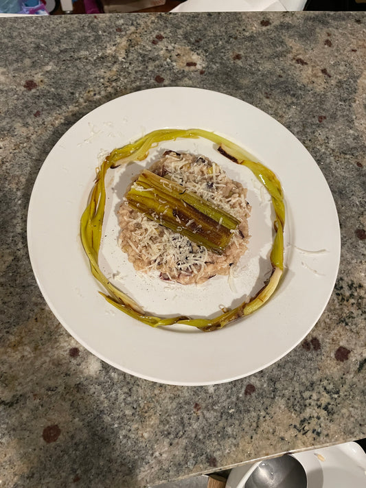 Radicchio and Leek Risotto